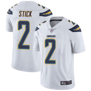 Los Angeles Chargers NFL Football Easton Stick White Jersey Youth Limited #2 Road Vapor Untouchable->youth nfl jersey->Youth Jersey